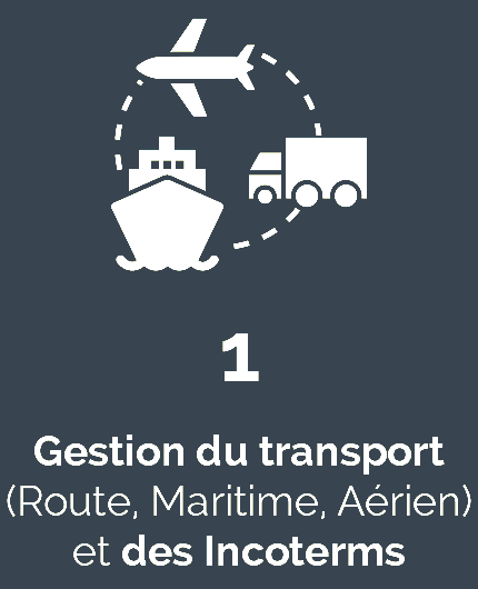 1 gestion du transport (route, maritime, aérien) et des incoterms