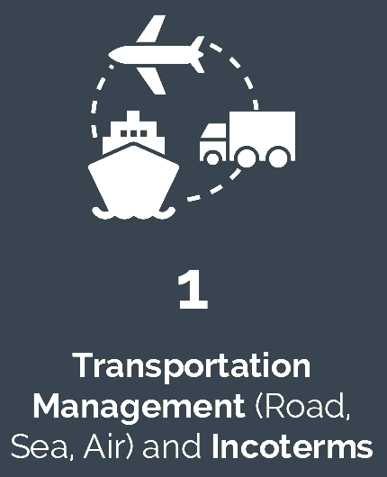 1 transportation management (road, sea, air) and incoterms